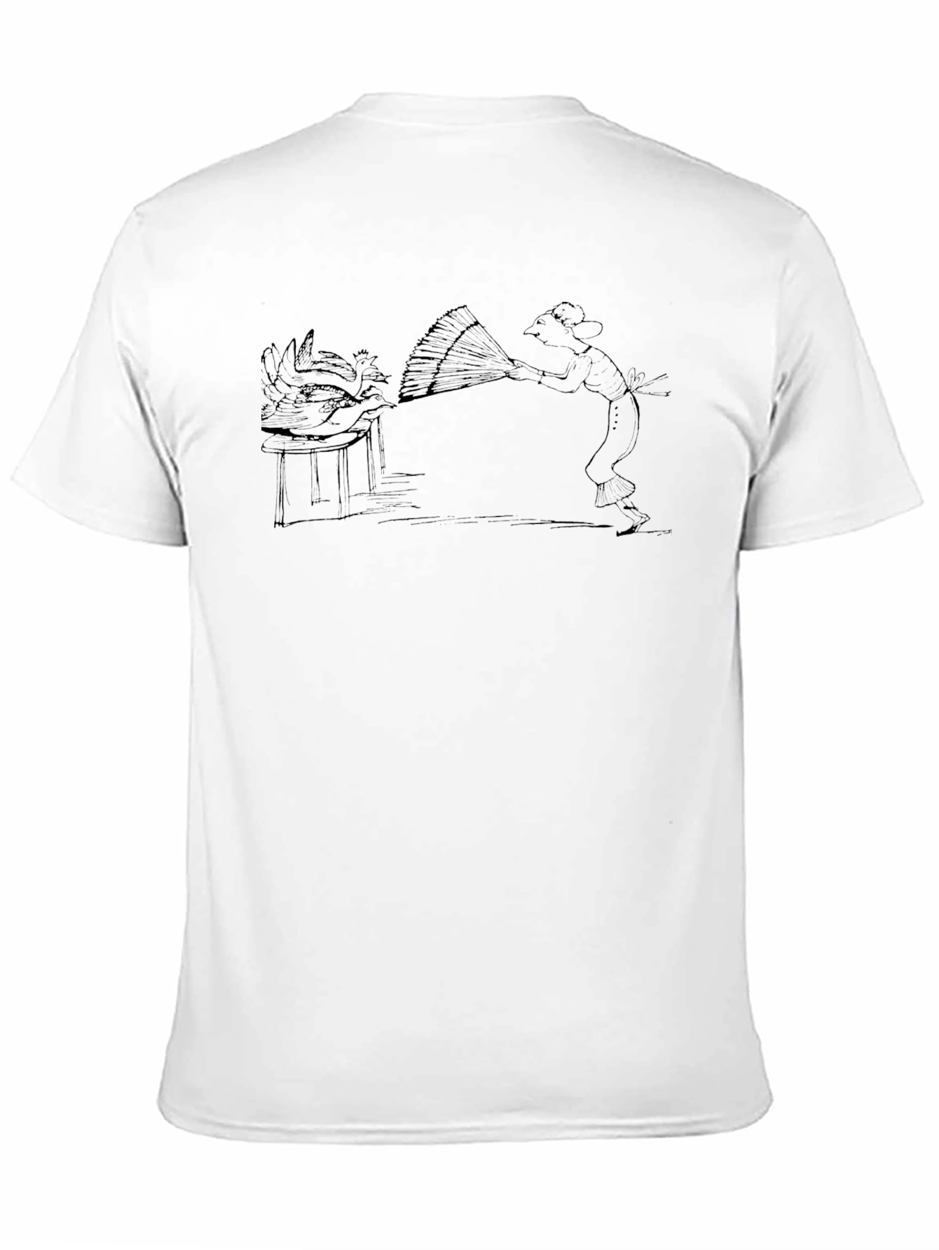 Whimsical Black Graphic Tee