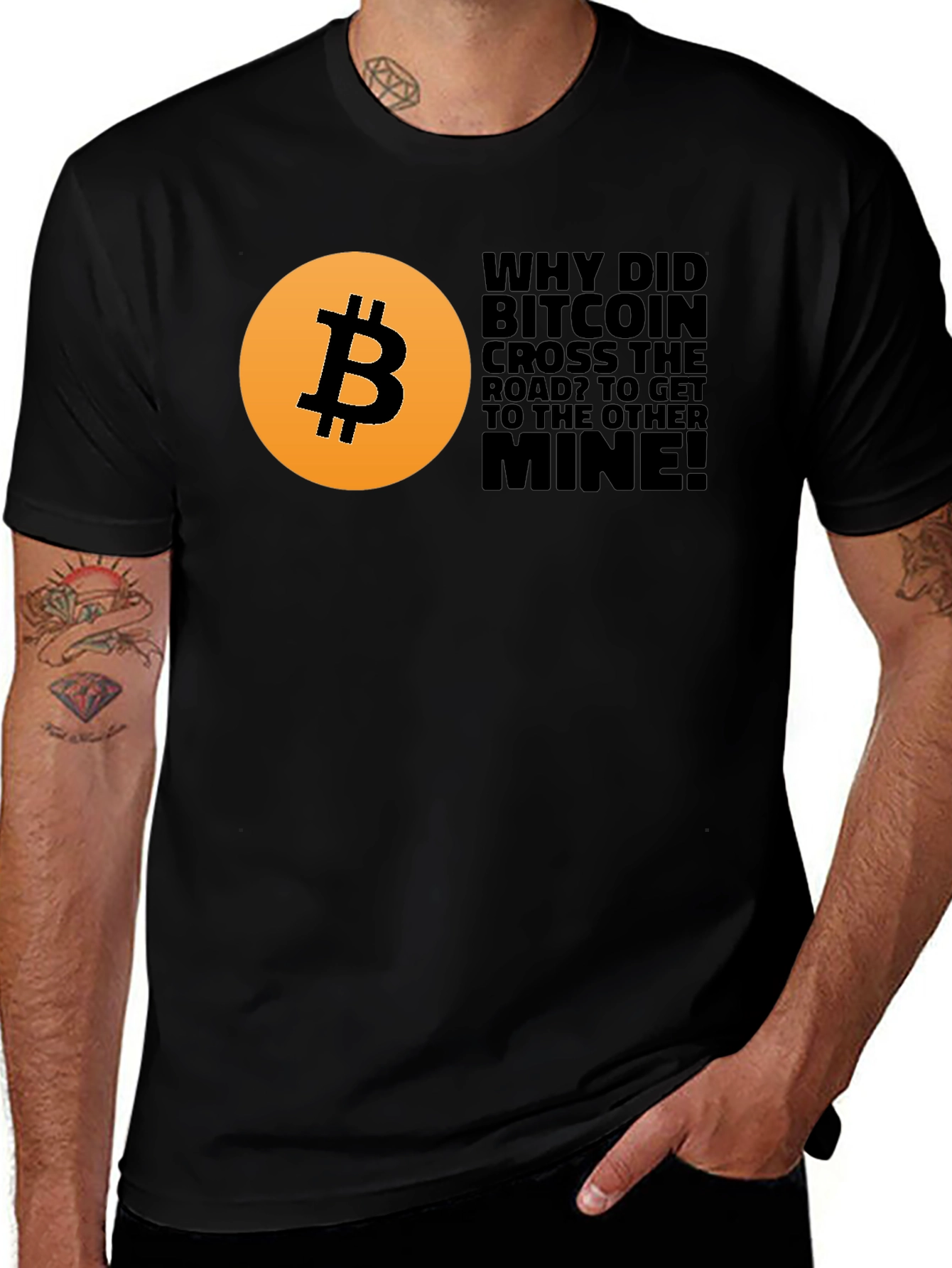 Bitcoin Crypto T-Shirt - Funny Mine Joke