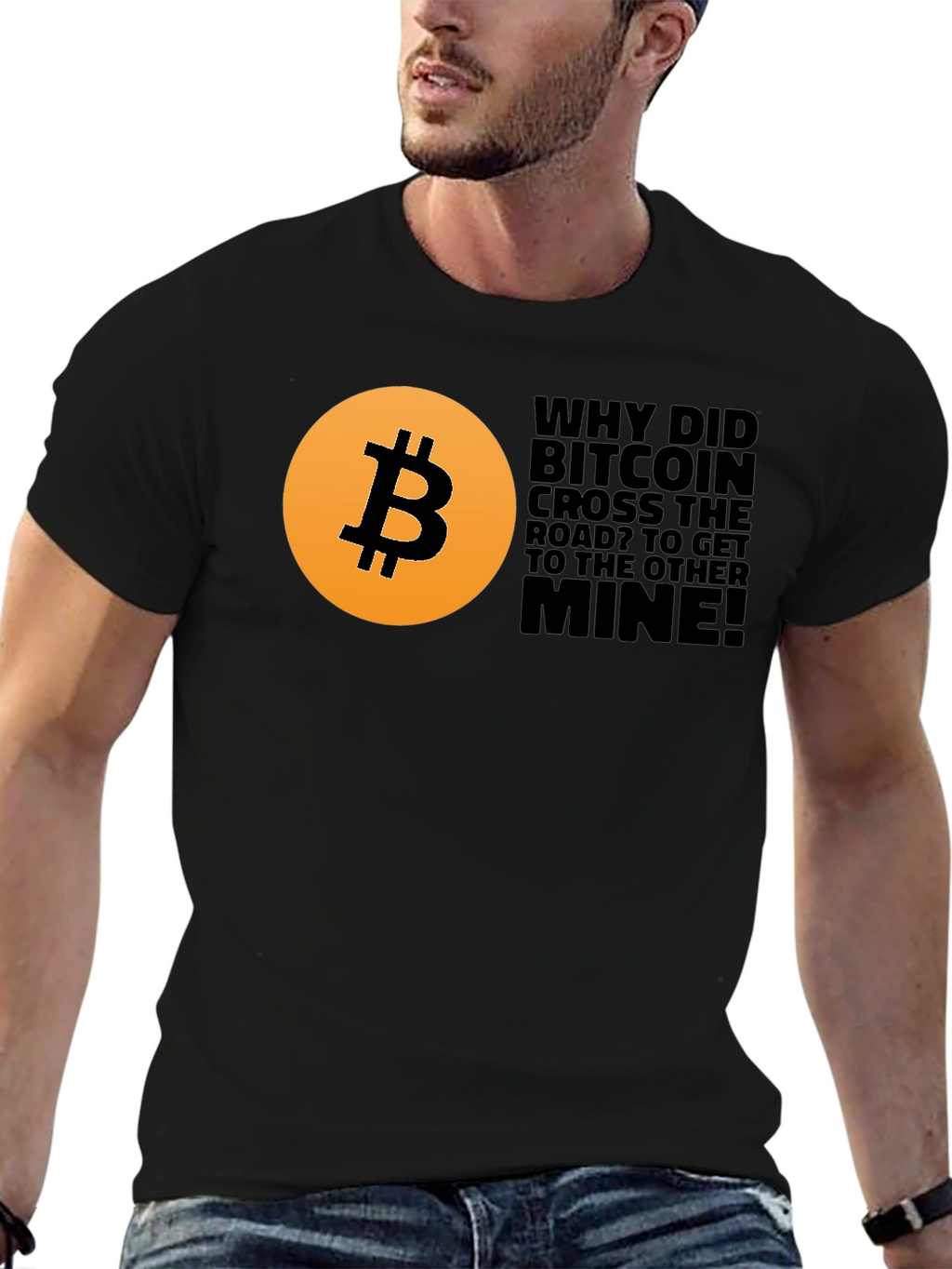 Bitcoin Crypto T-Shirt - Funny Mine Joke