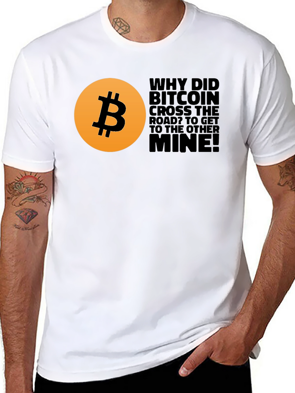 Bitcoin Crypto T-Shirt - Funny Mine Joke