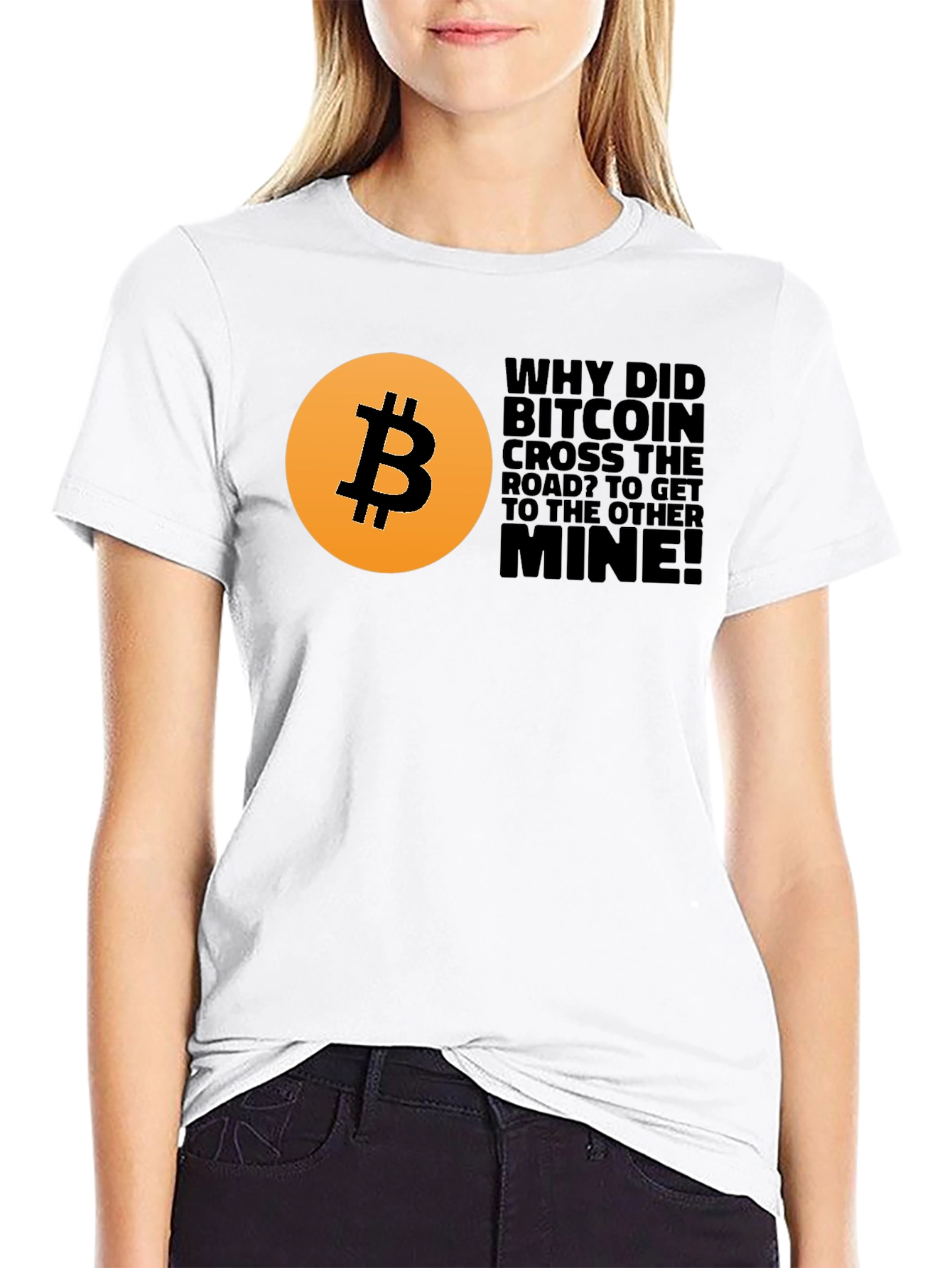 Bitcoin Crypto T-Shirt - Funny Mine Joke