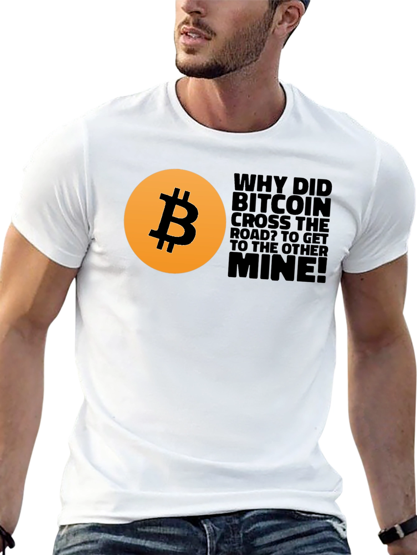 Bitcoin Crypto T-Shirt - Funny Mine Joke