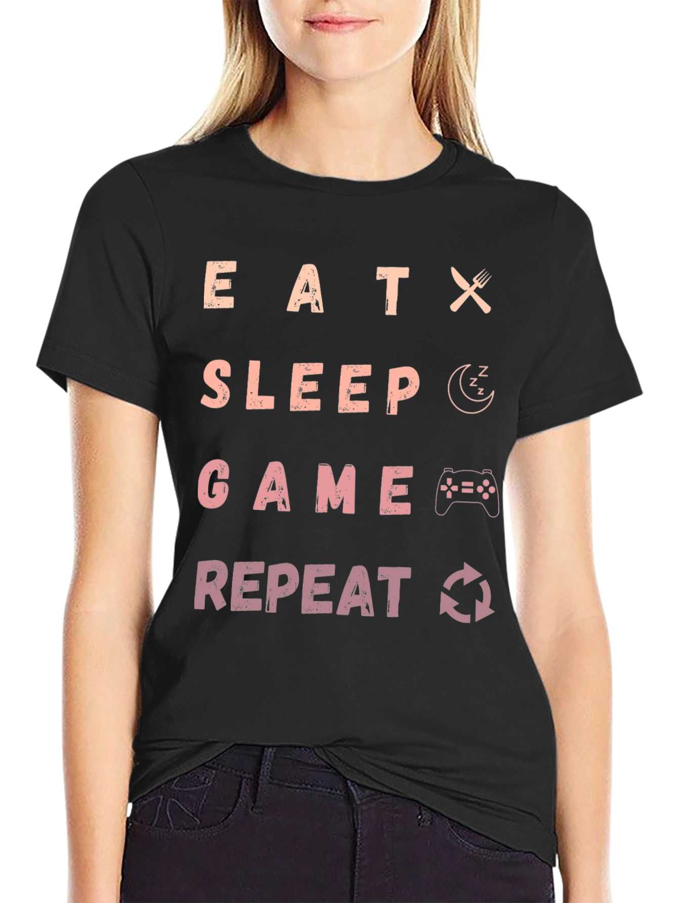 Eat Sleep Game Repeat T-Shirt