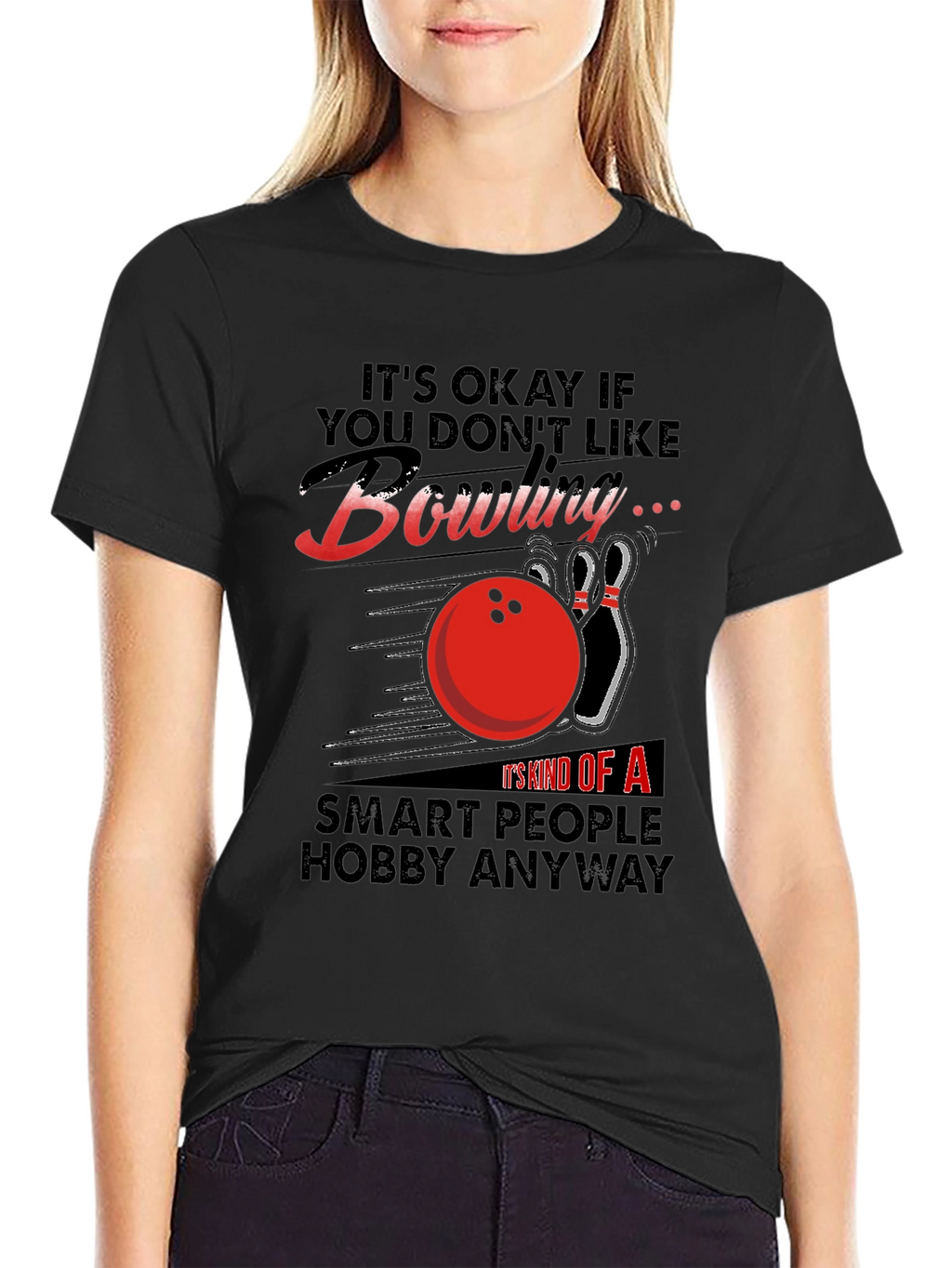 Bowling Hobby T-Shirt - Smart People Design