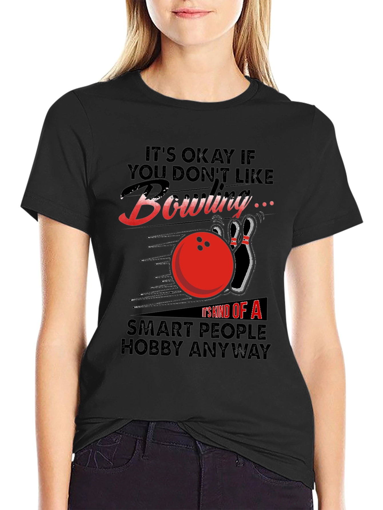 Bowling Hobby T-Shirt - Smart People Design