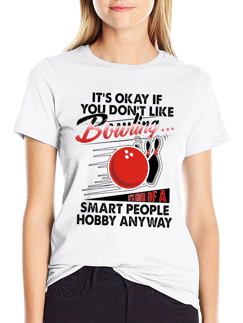 Bowling Hobby T-Shirt - Smart People Design