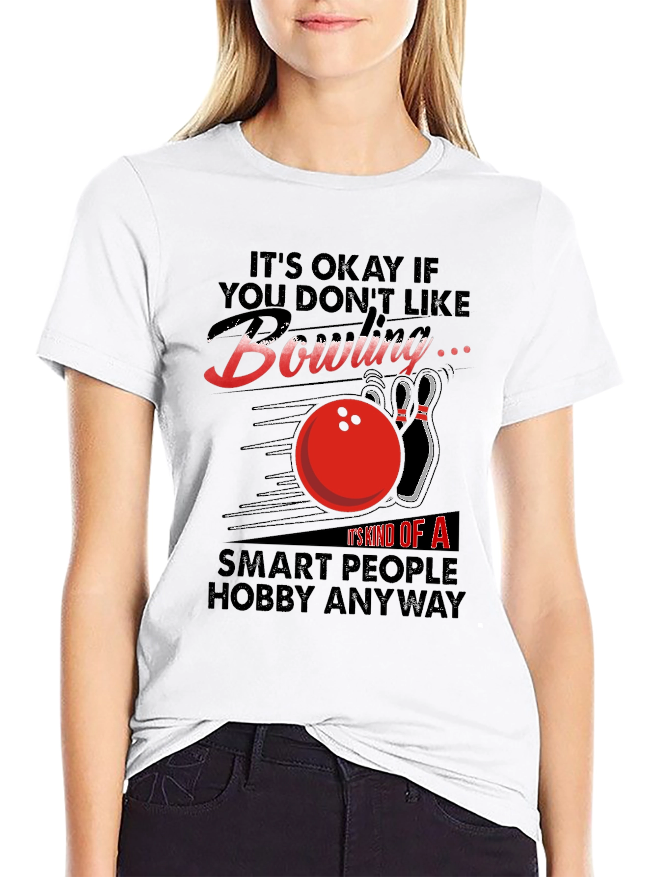 Bowling Hobby T-Shirt - Smart People Design