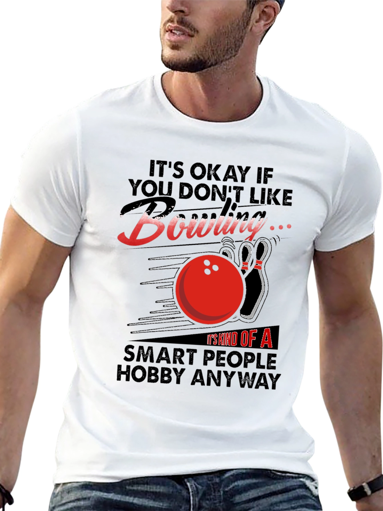Bowling Hobby T-Shirt - Smart People Design