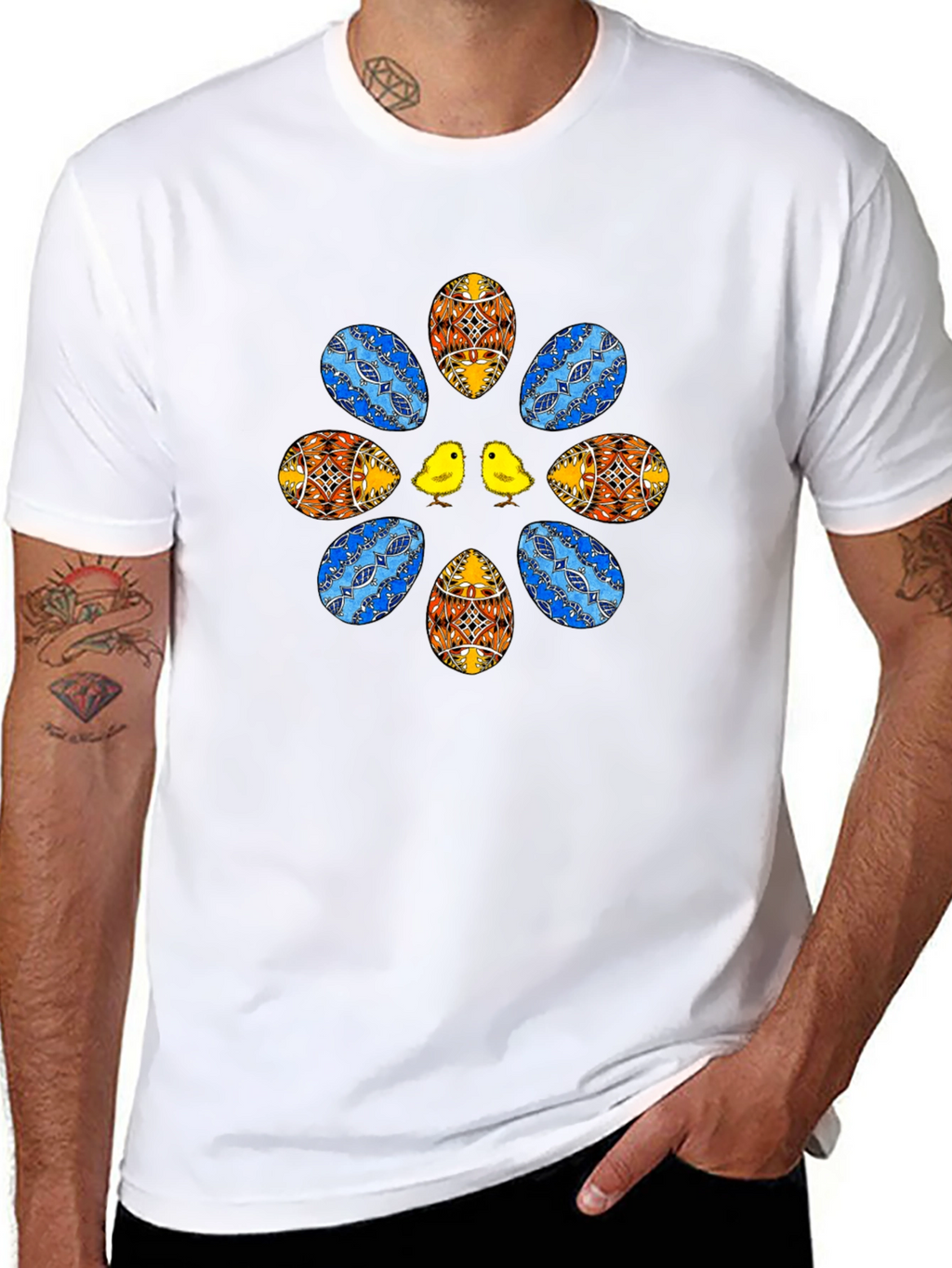 Easter Egg & Chick Graphic Tee
