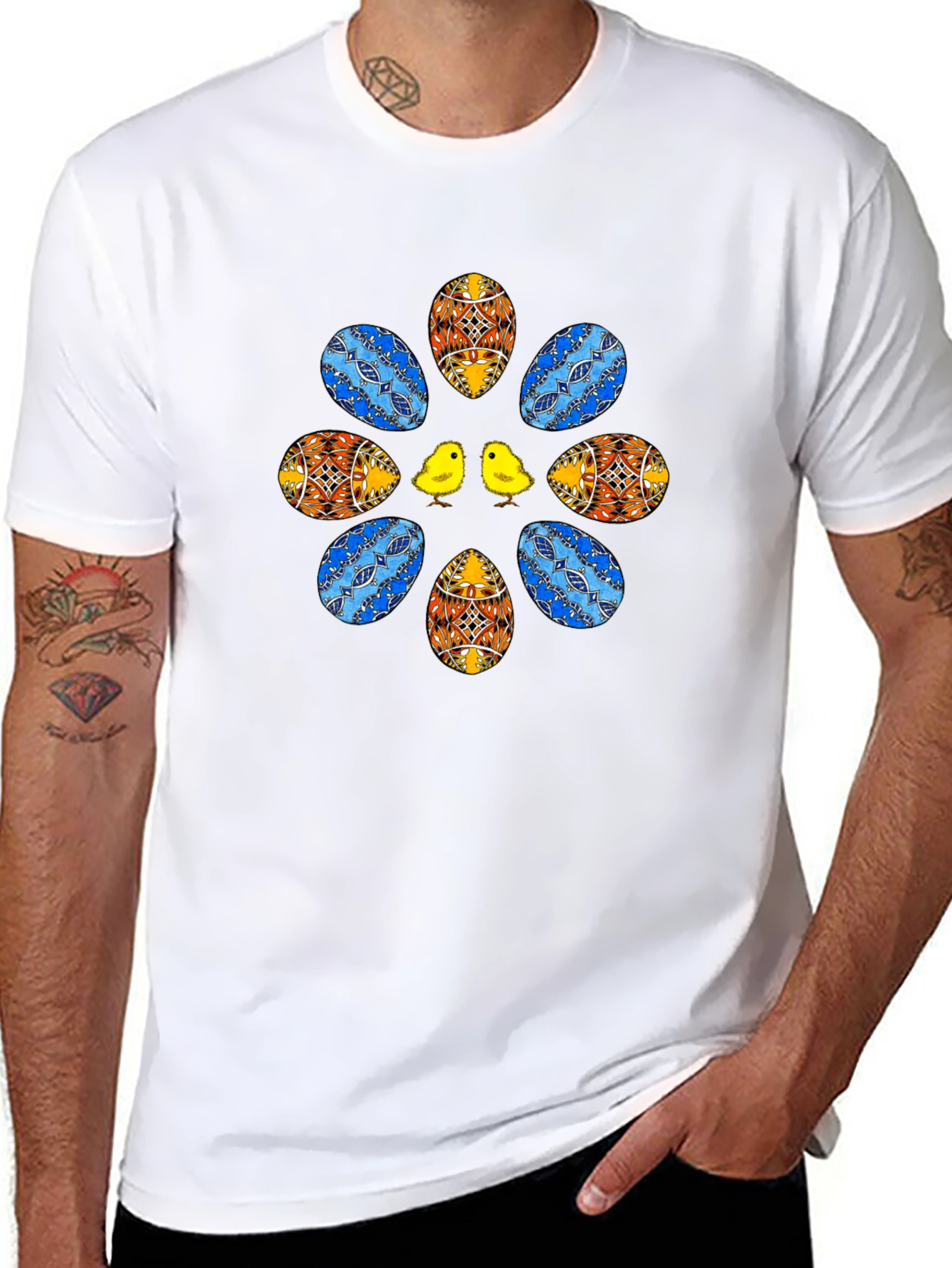 Easter Egg & Chick Graphic Tee