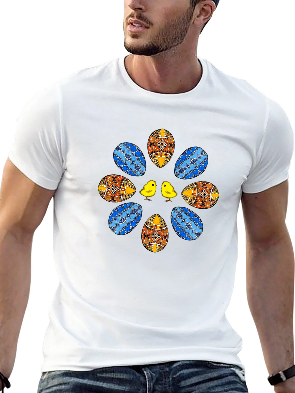 Easter Egg & Chick Graphic Tee