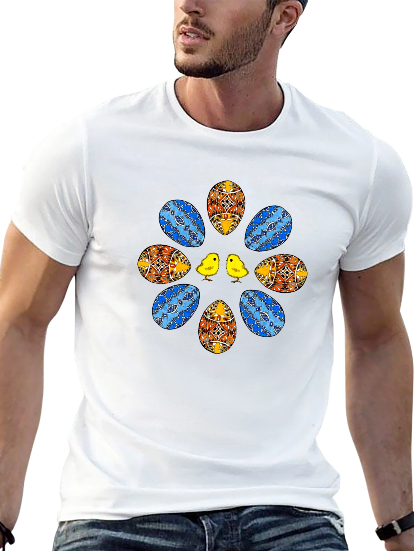 Easter Egg & Chick Graphic Tee