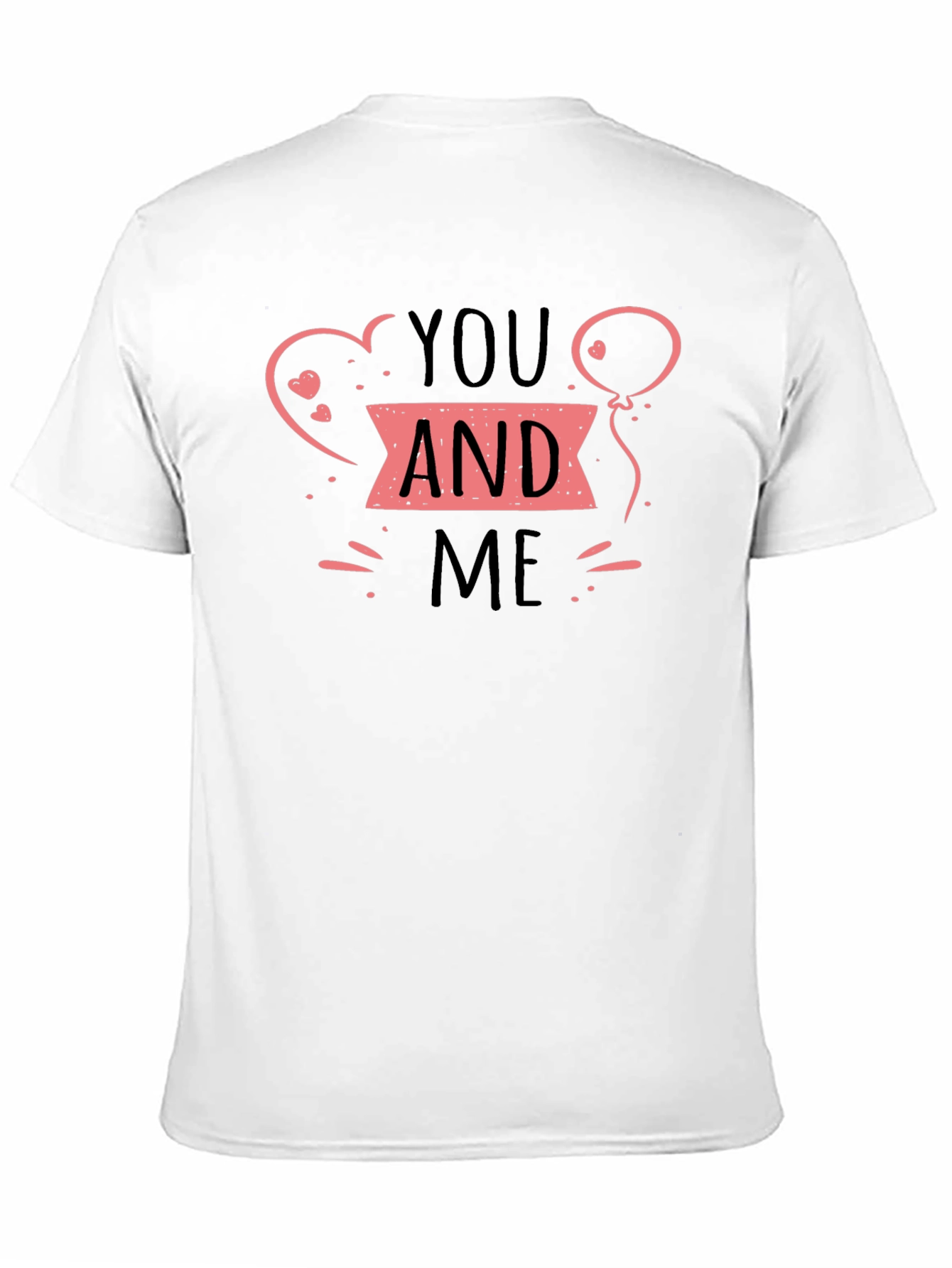 You and Me Graphic Tee - Black Short Sleeve