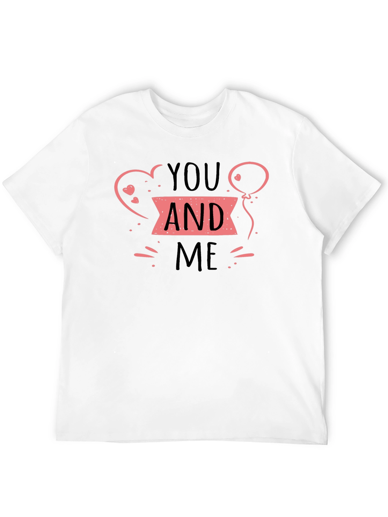 You and Me Graphic Tee - Black Short Sleeve