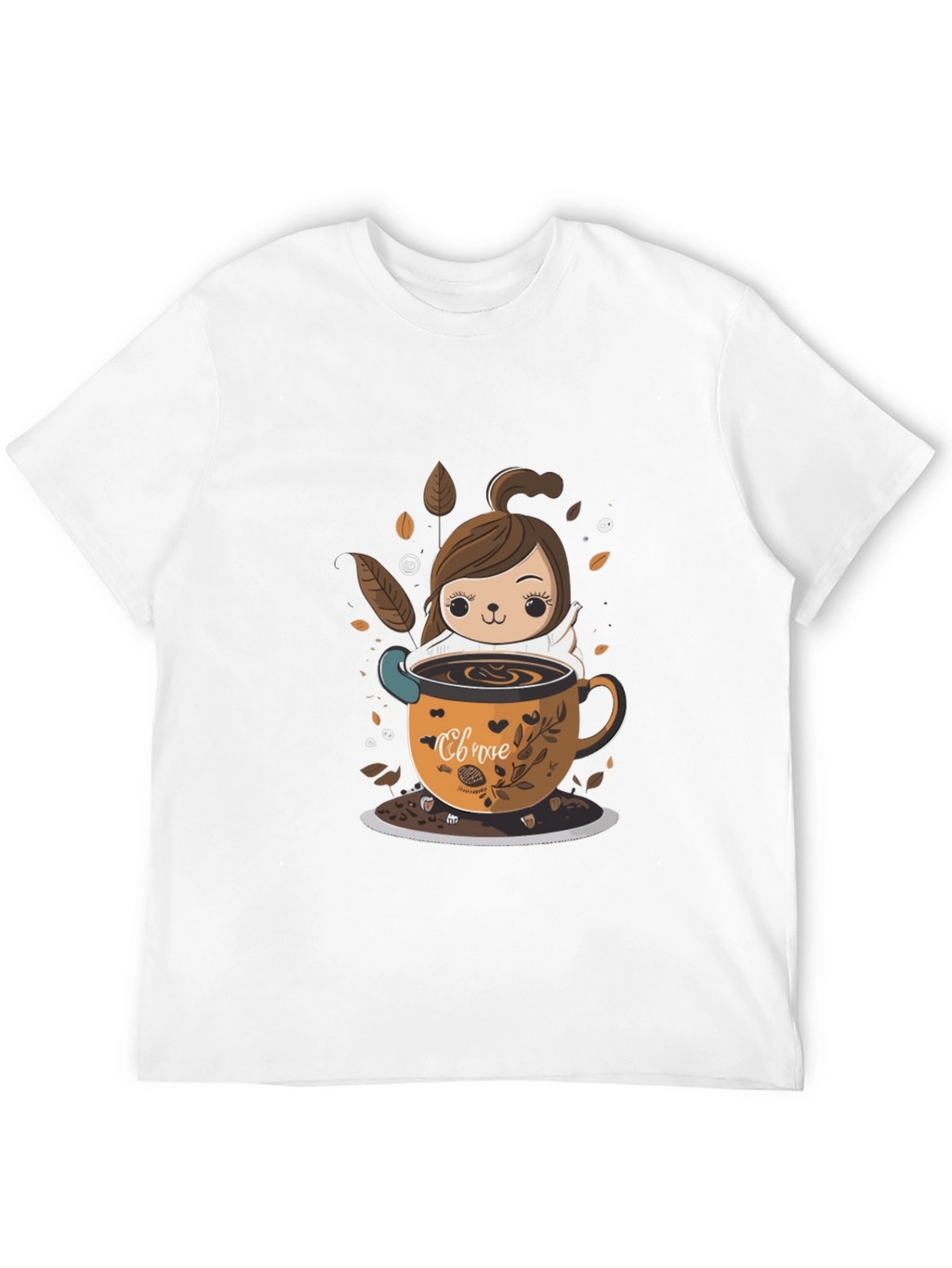 Cute Cartoon Coffee Lover T-Shirt