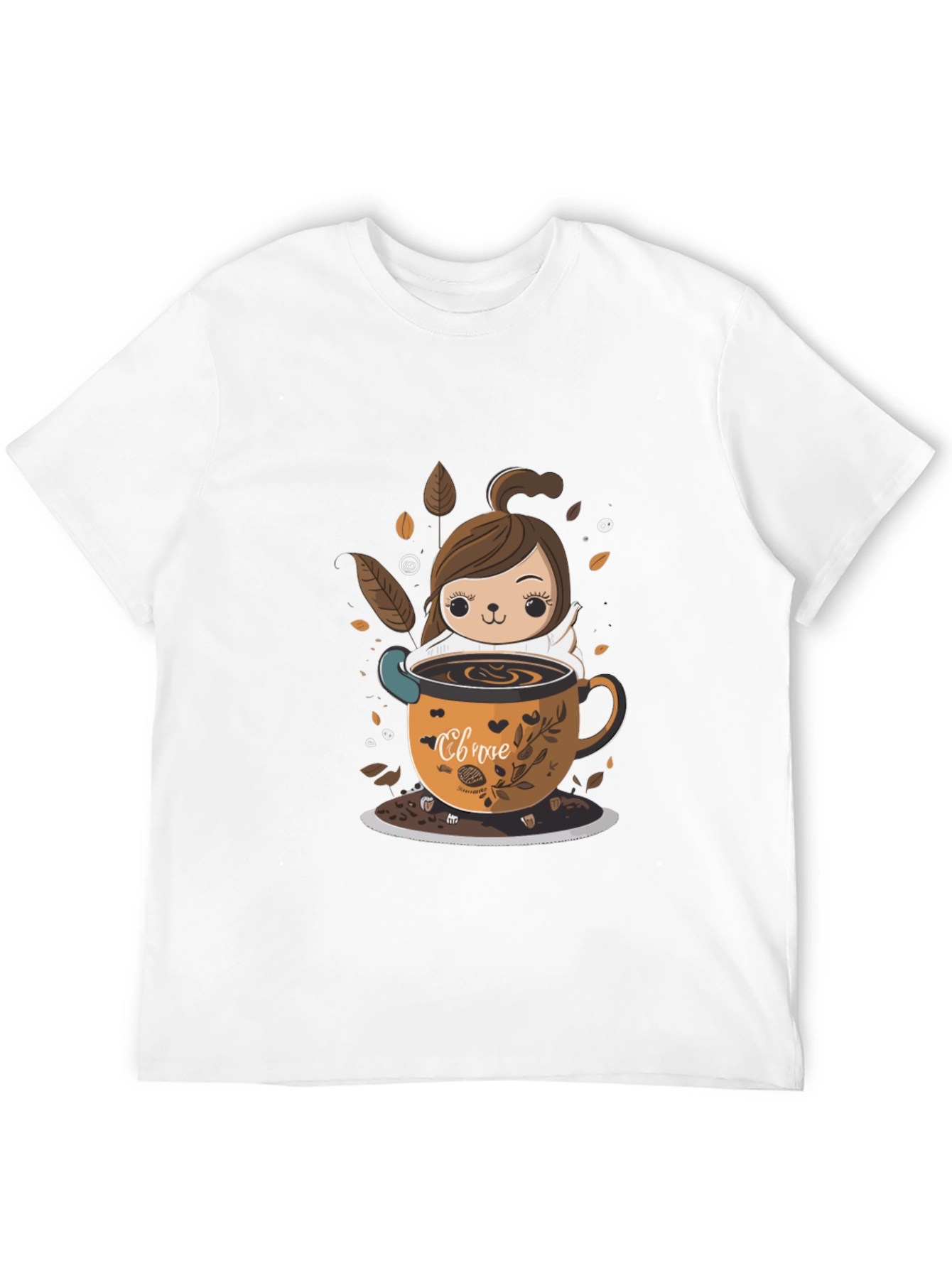 Cute Cartoon Coffee Lover T-Shirt