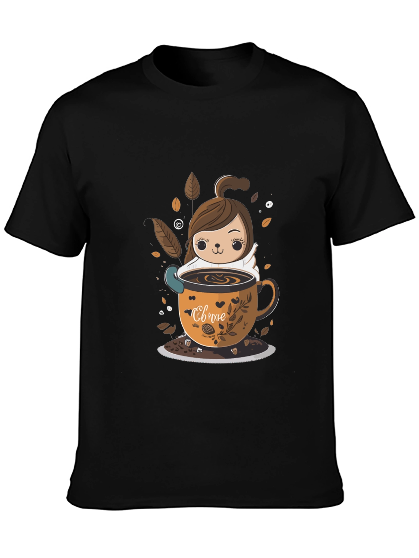 Cute Cartoon Coffee Lover T-Shirt