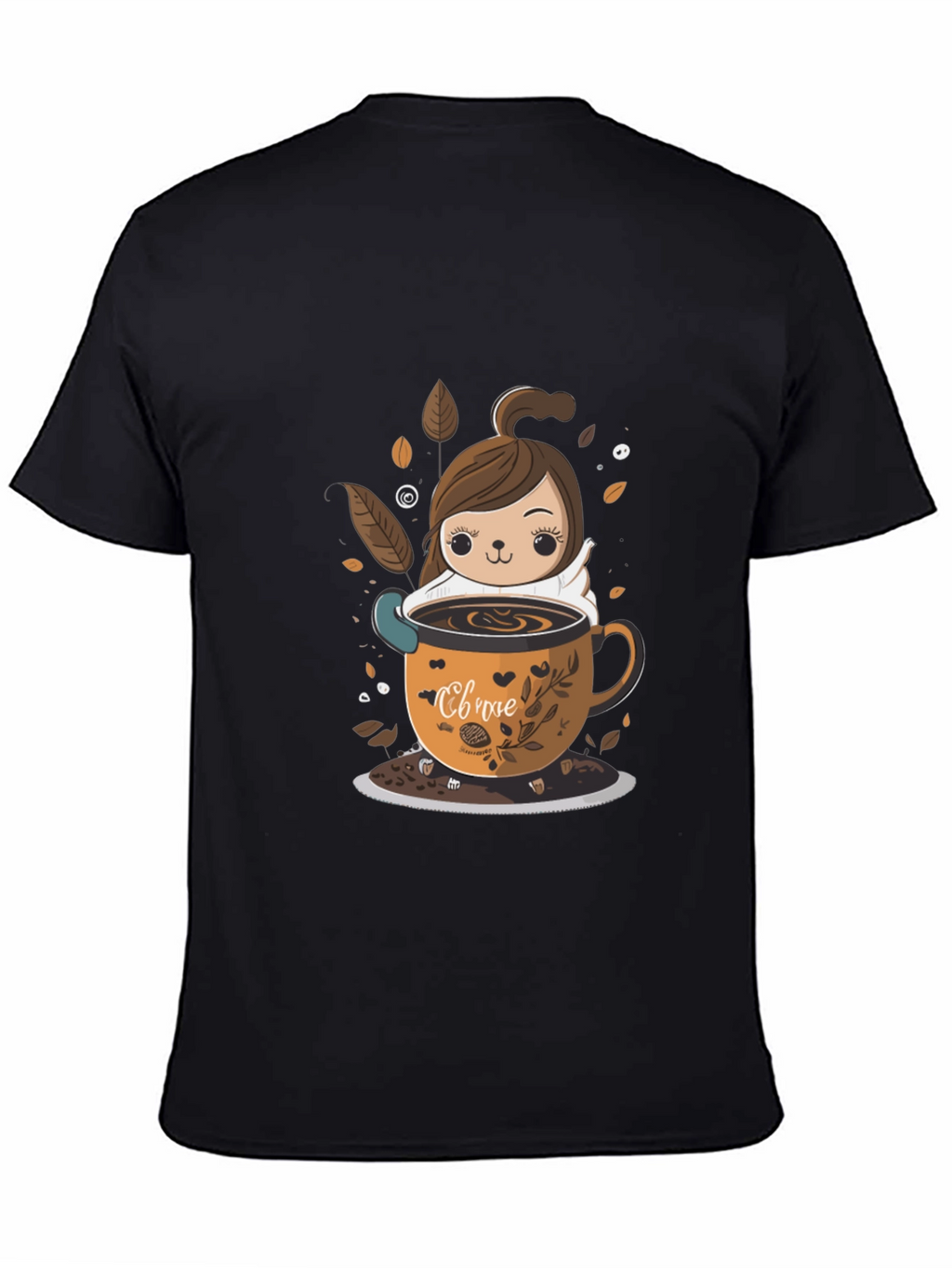 Cute Cartoon Coffee Lover T-Shirt