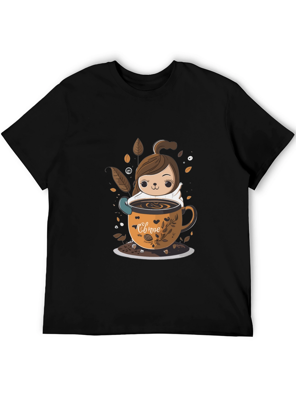 Cute Cartoon Coffee Lover T-Shirt