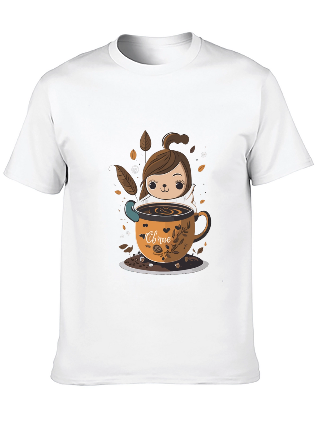 Cute Cartoon Coffee Lover T-Shirt