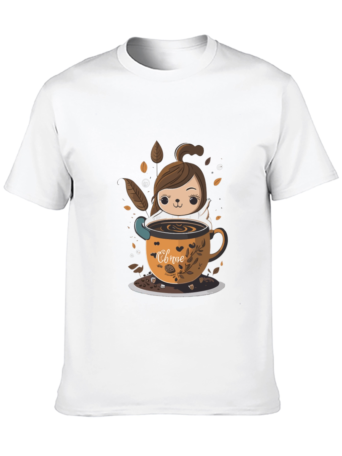 Cute Cartoon Coffee Lover T-Shirt