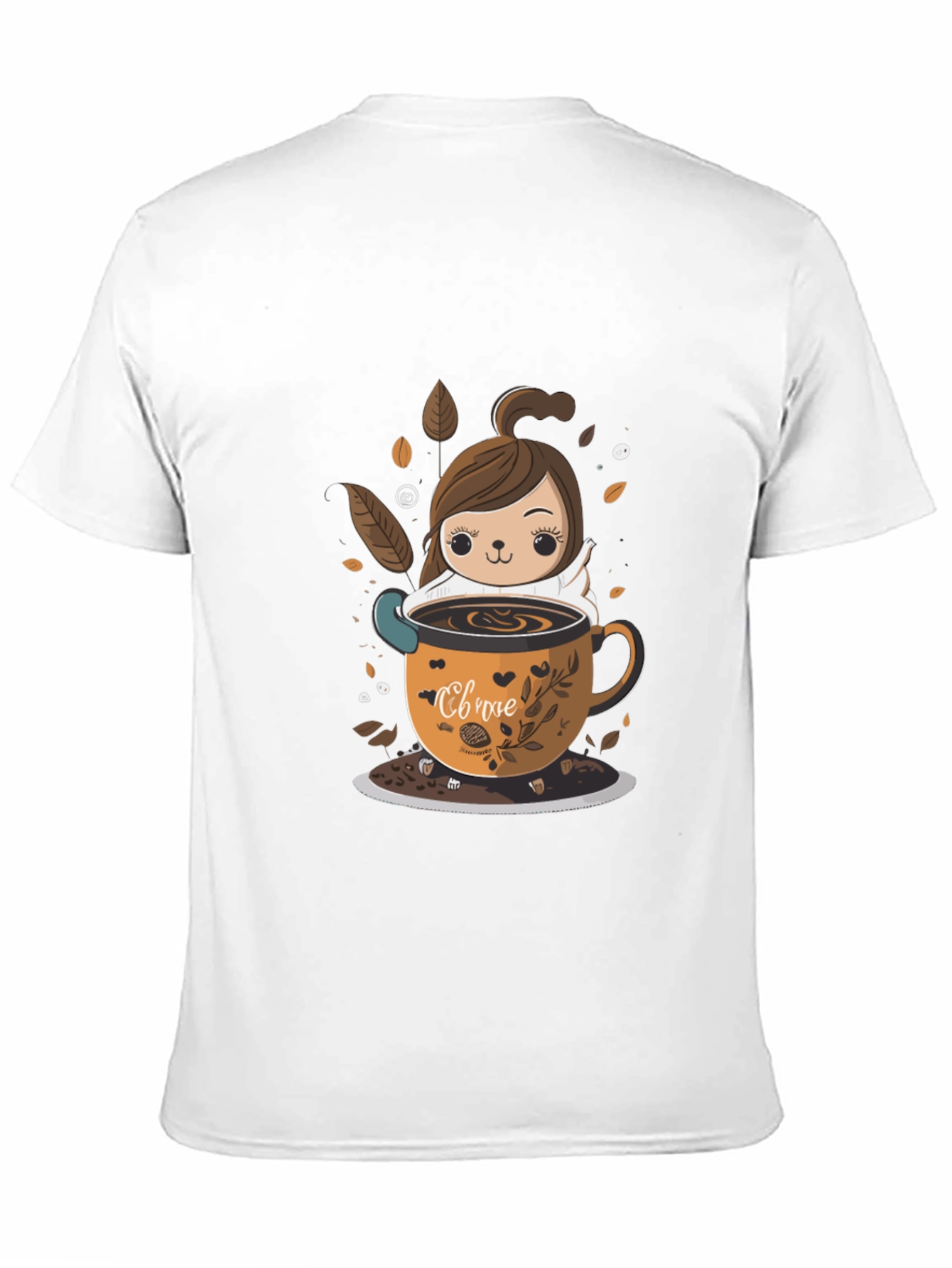 Cute Cartoon Coffee Lover T-Shirt
