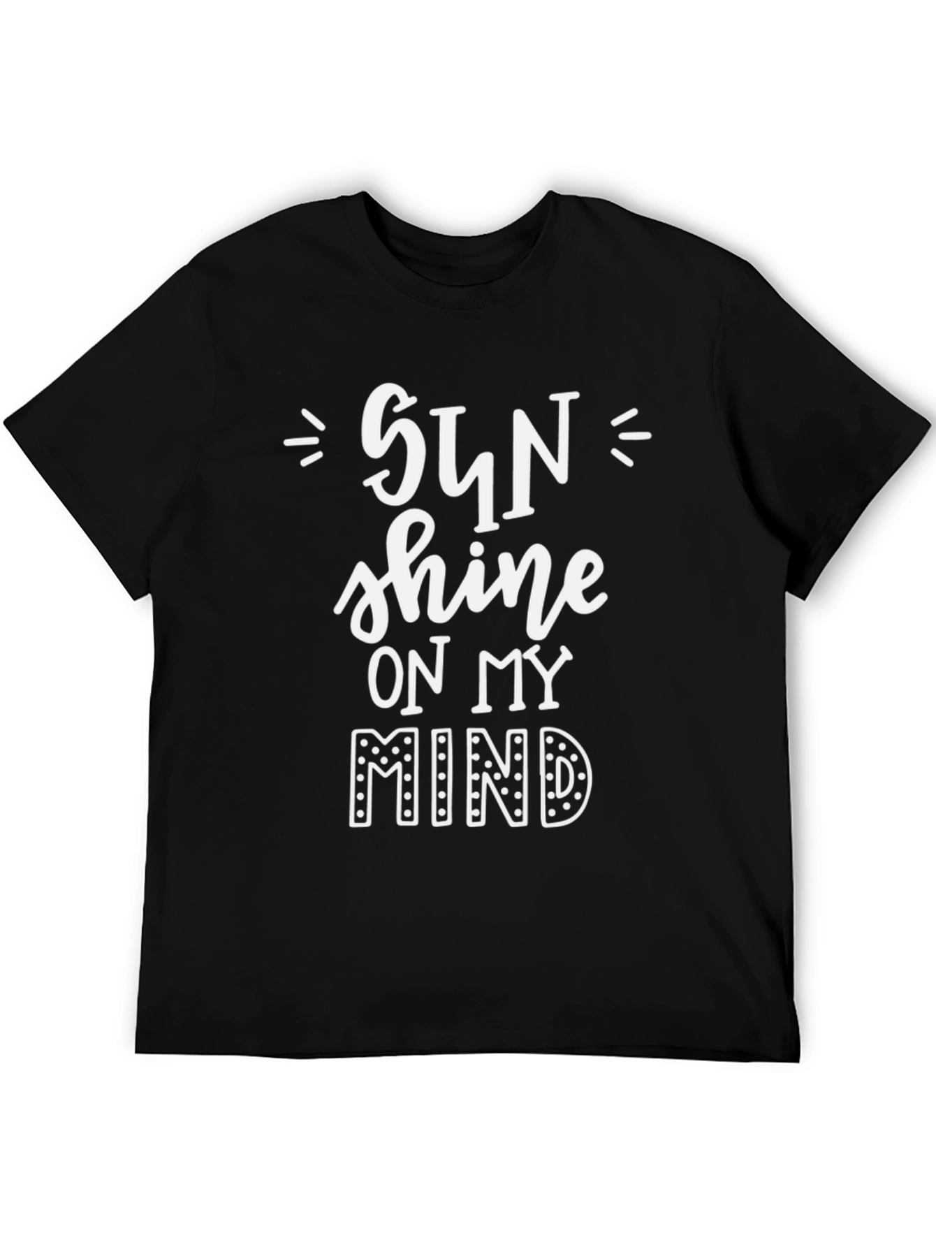 Sun Shine on My Mind Graphic Tee - Black