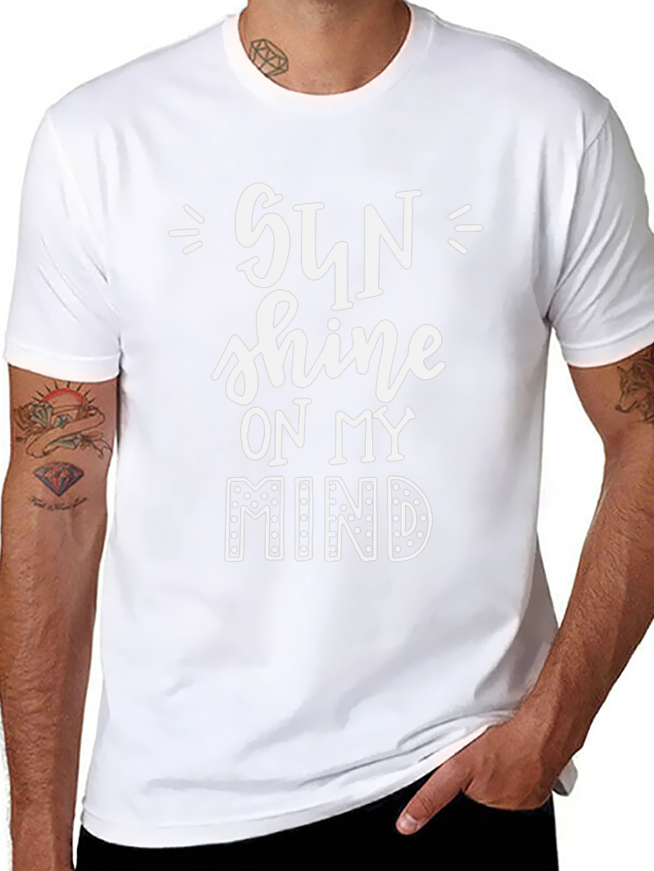 Sun Shine on My Mind Graphic Tee - Black