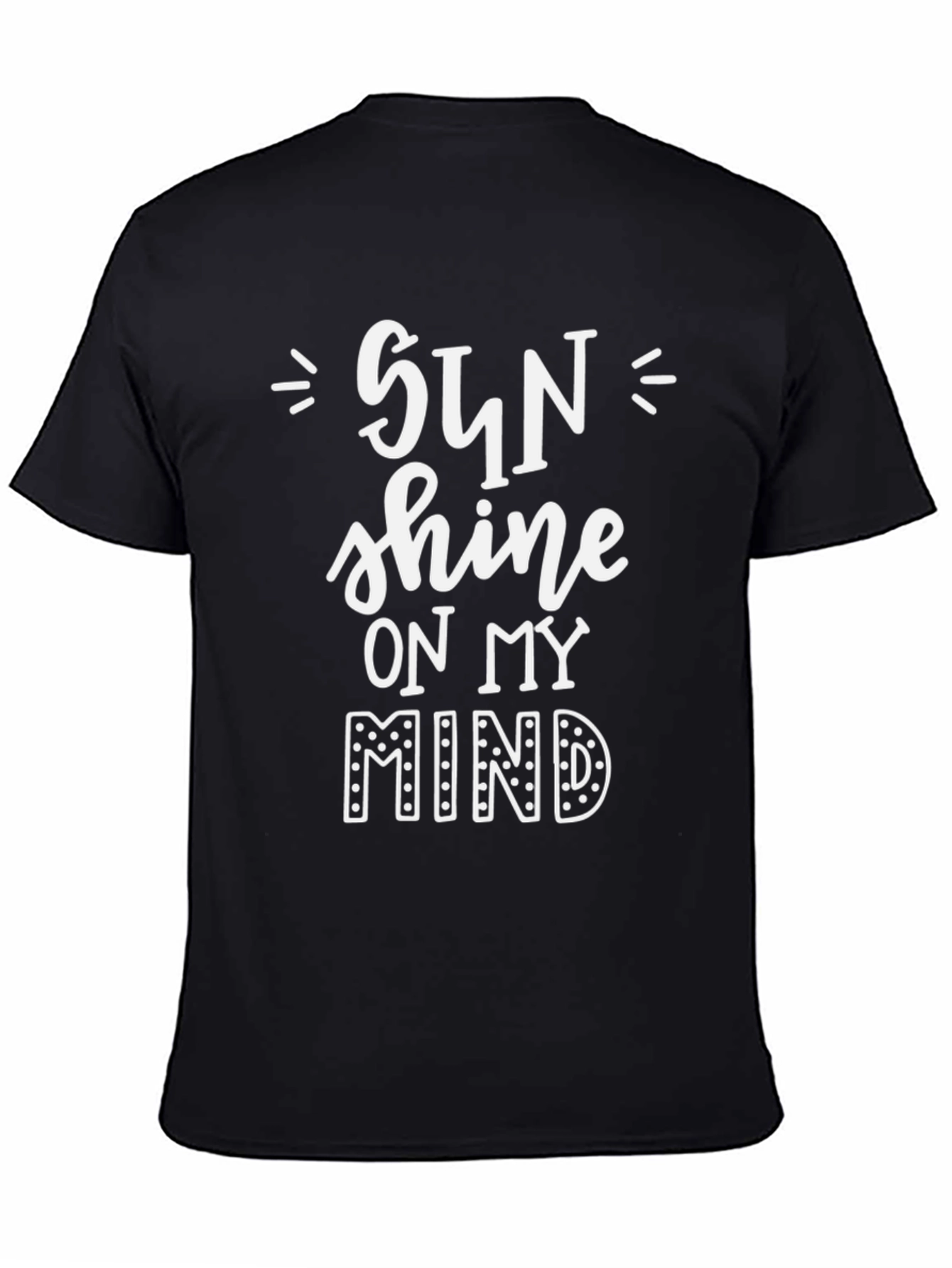 Sun Shine on My Mind Graphic Tee - Black
