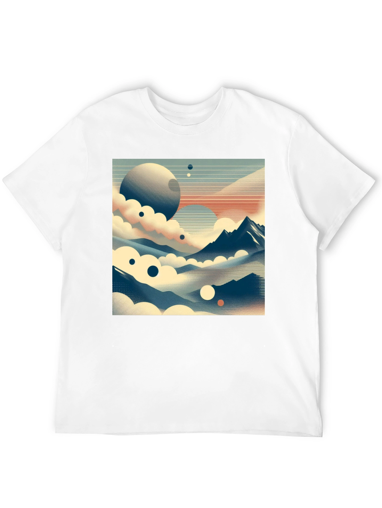 Cosmic Landscape Graphic Tee - Black