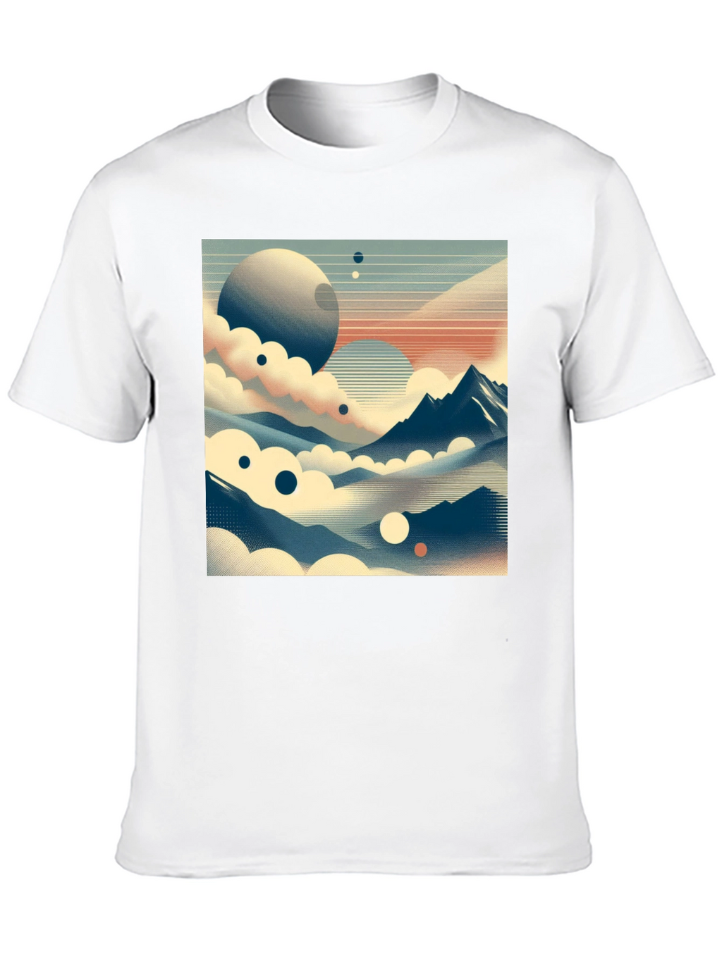 Cosmic Landscape Graphic Tee - Black