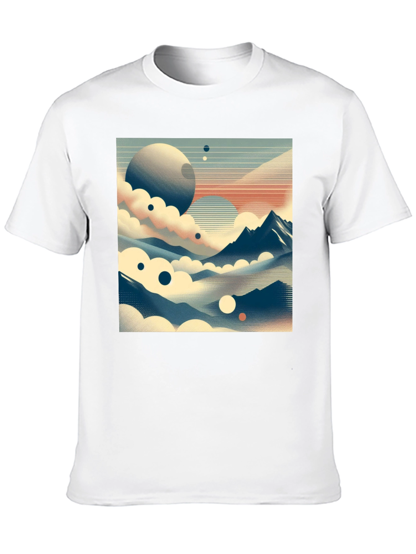 Cosmic Landscape Graphic Tee - Black