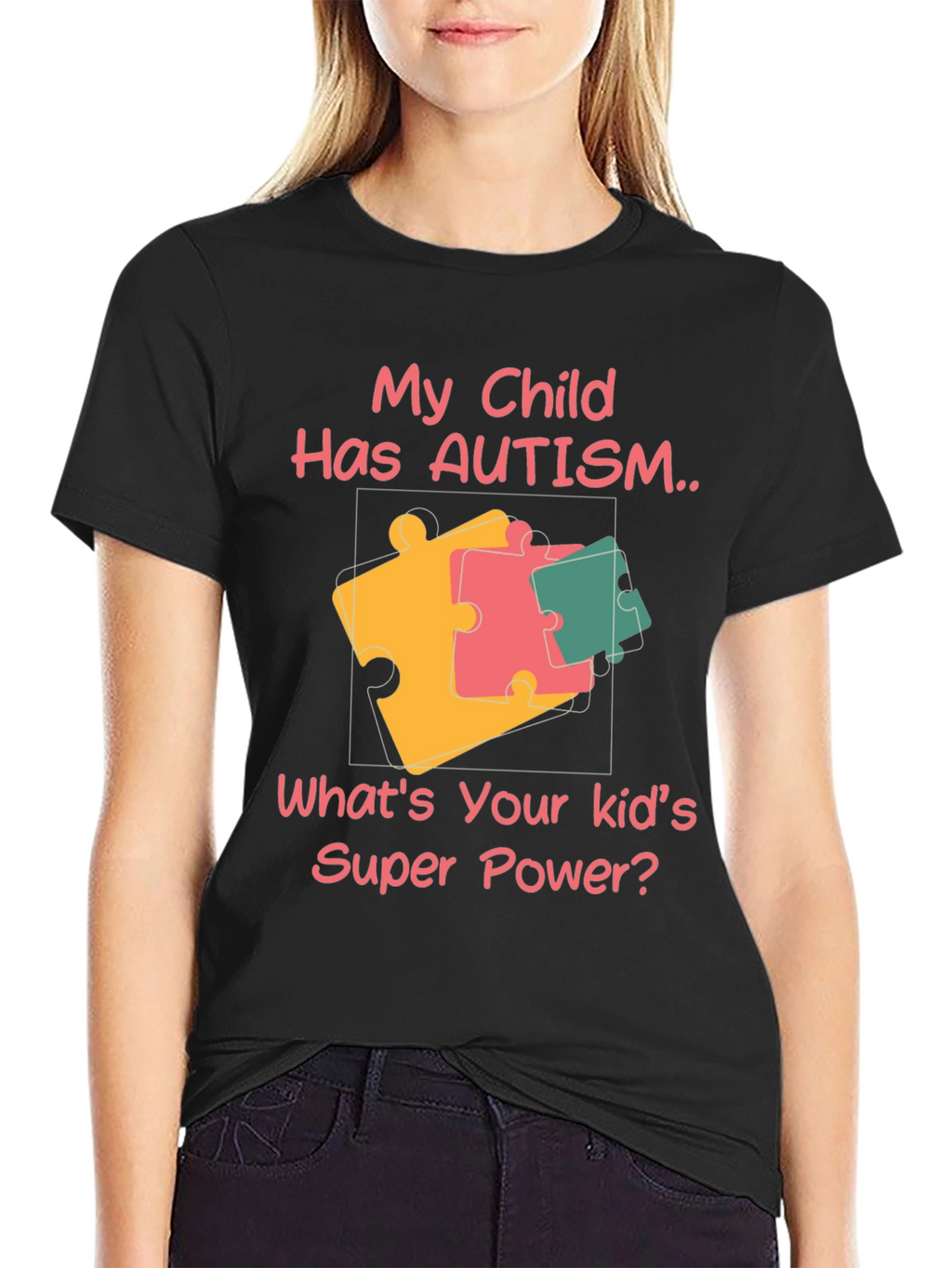 Autism Awareness Puzzle Piece Graphic Tee