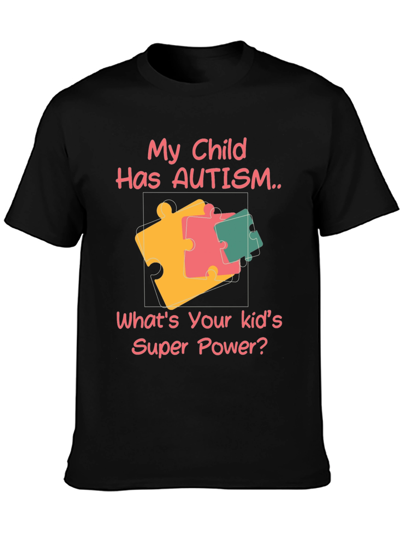 Autism Awareness Puzzle Piece Graphic Tee