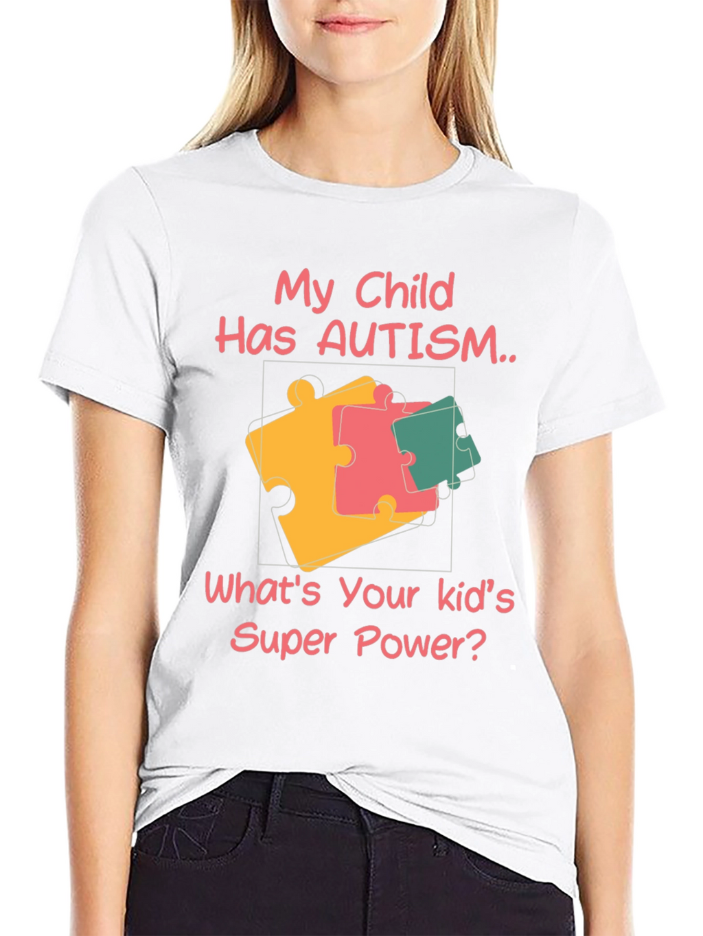 Autism Awareness Puzzle Piece Graphic Tee