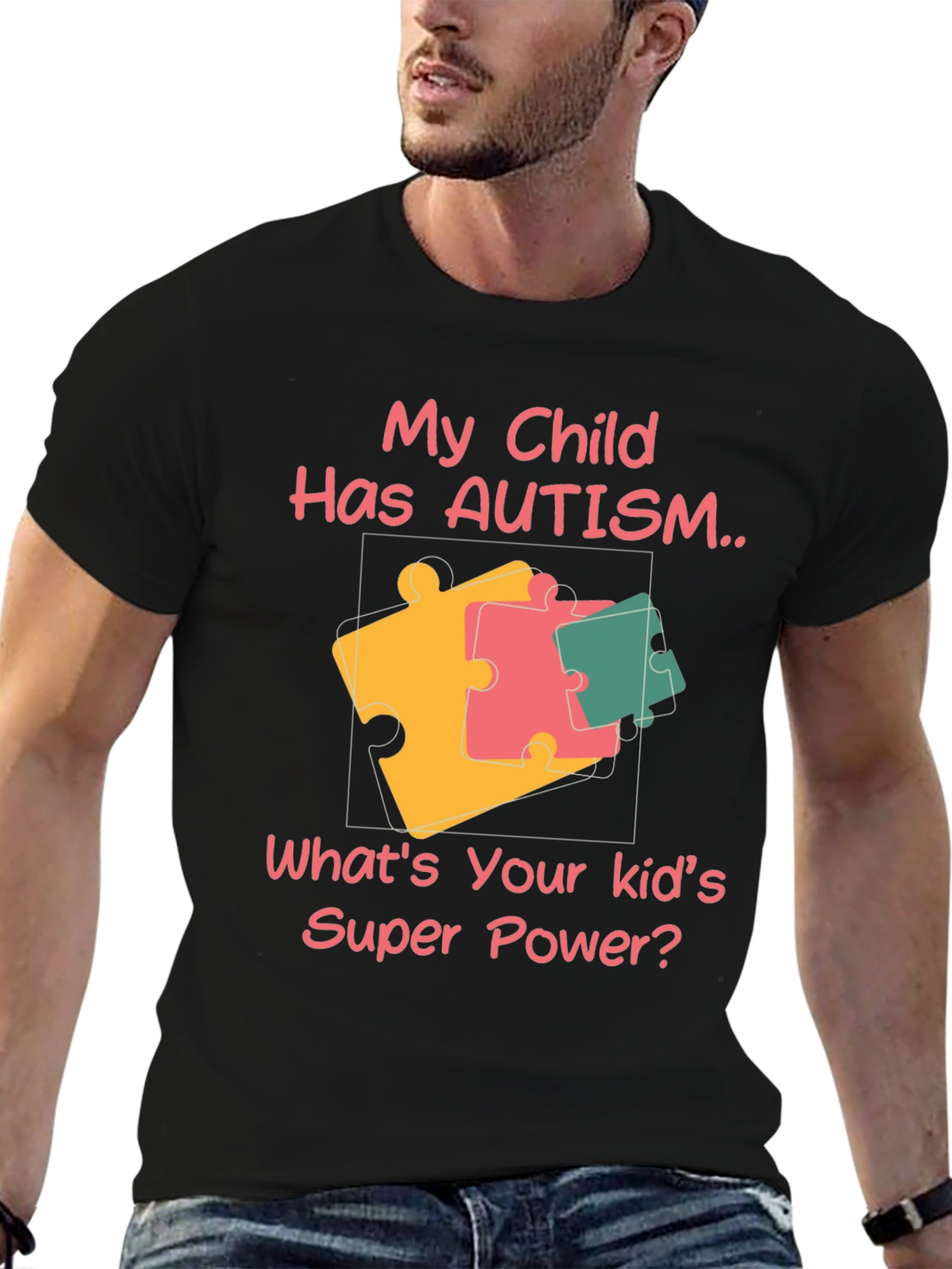 Autism Awareness Puzzle Piece Graphic Tee