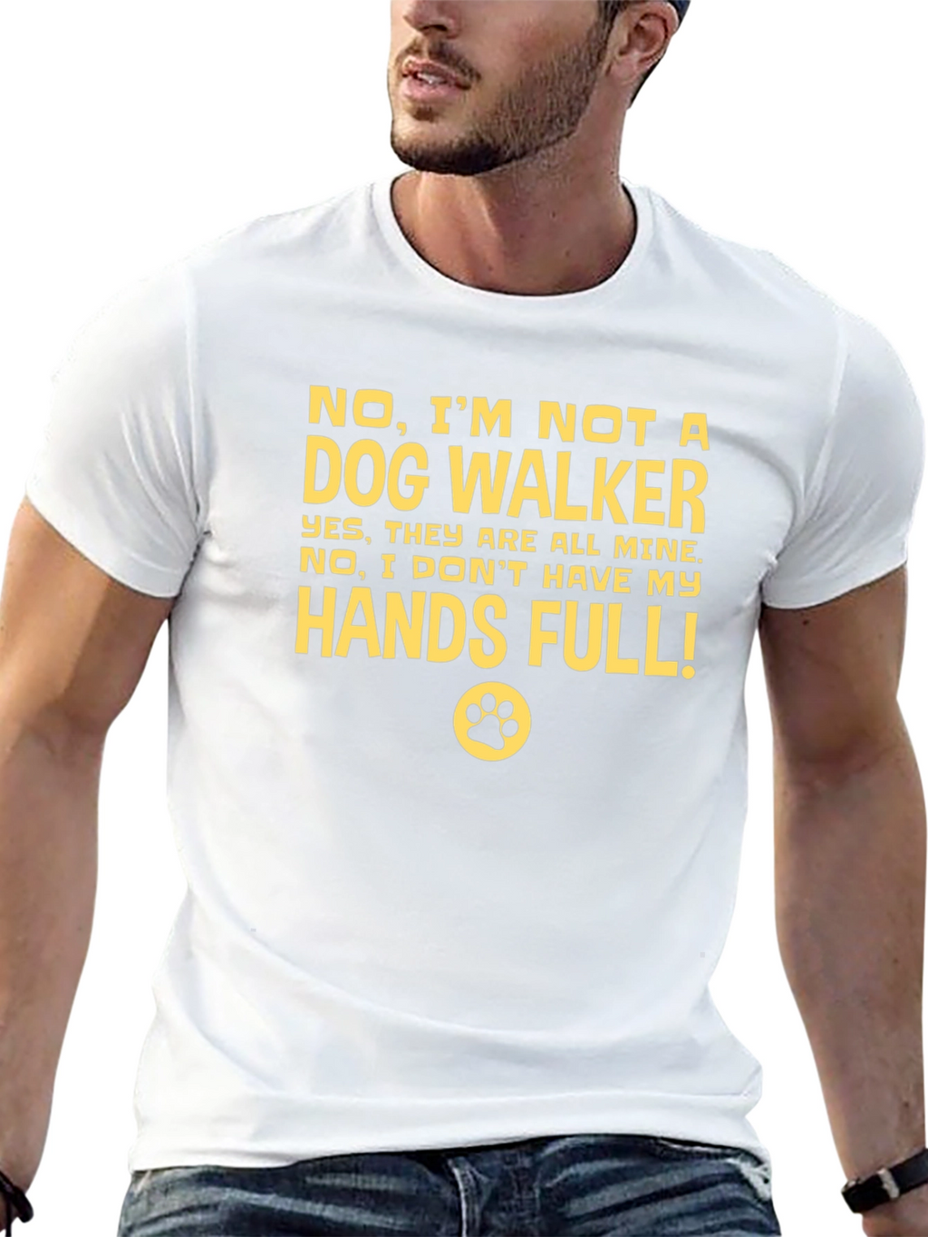 Dog Lover T-Shirt - Hands Full!