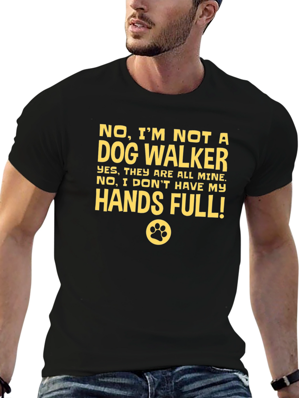 Dog Lover T-Shirt - Hands Full!