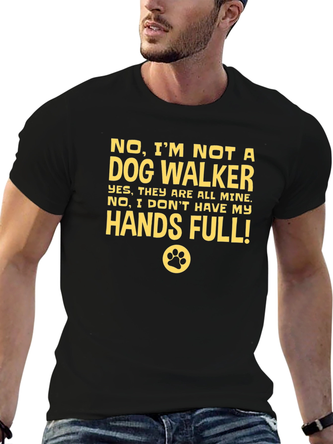 Dog Lover T-Shirt - Hands Full!