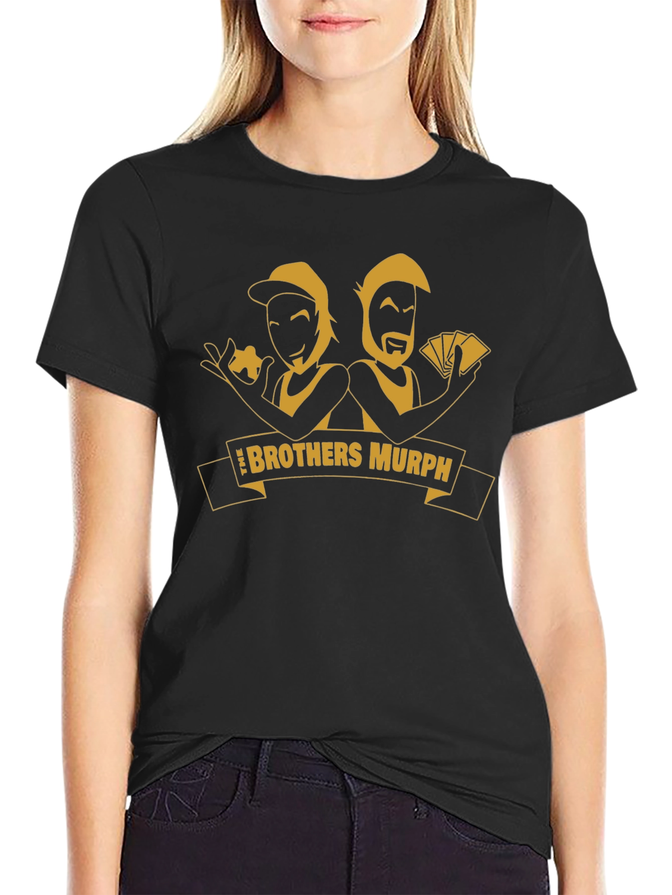 Brothers Murph Graphic Tee - Black Cotton T-Shirt