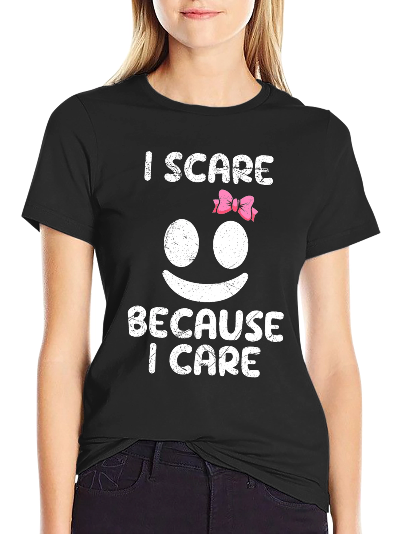 I Scare Because I Care Graphic T-Shirt