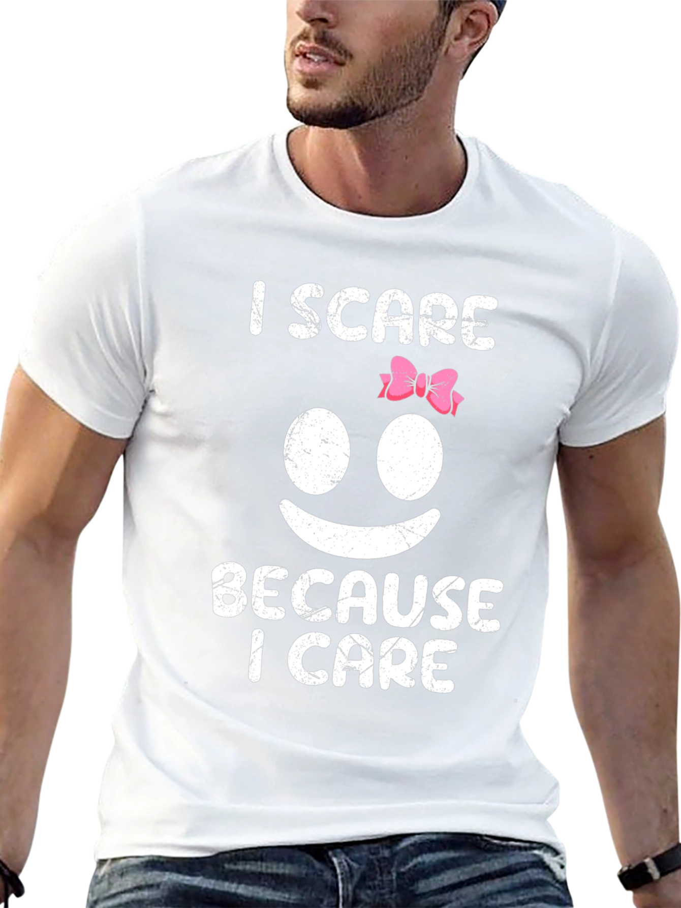 I Scare Because I Care Graphic T-Shirt