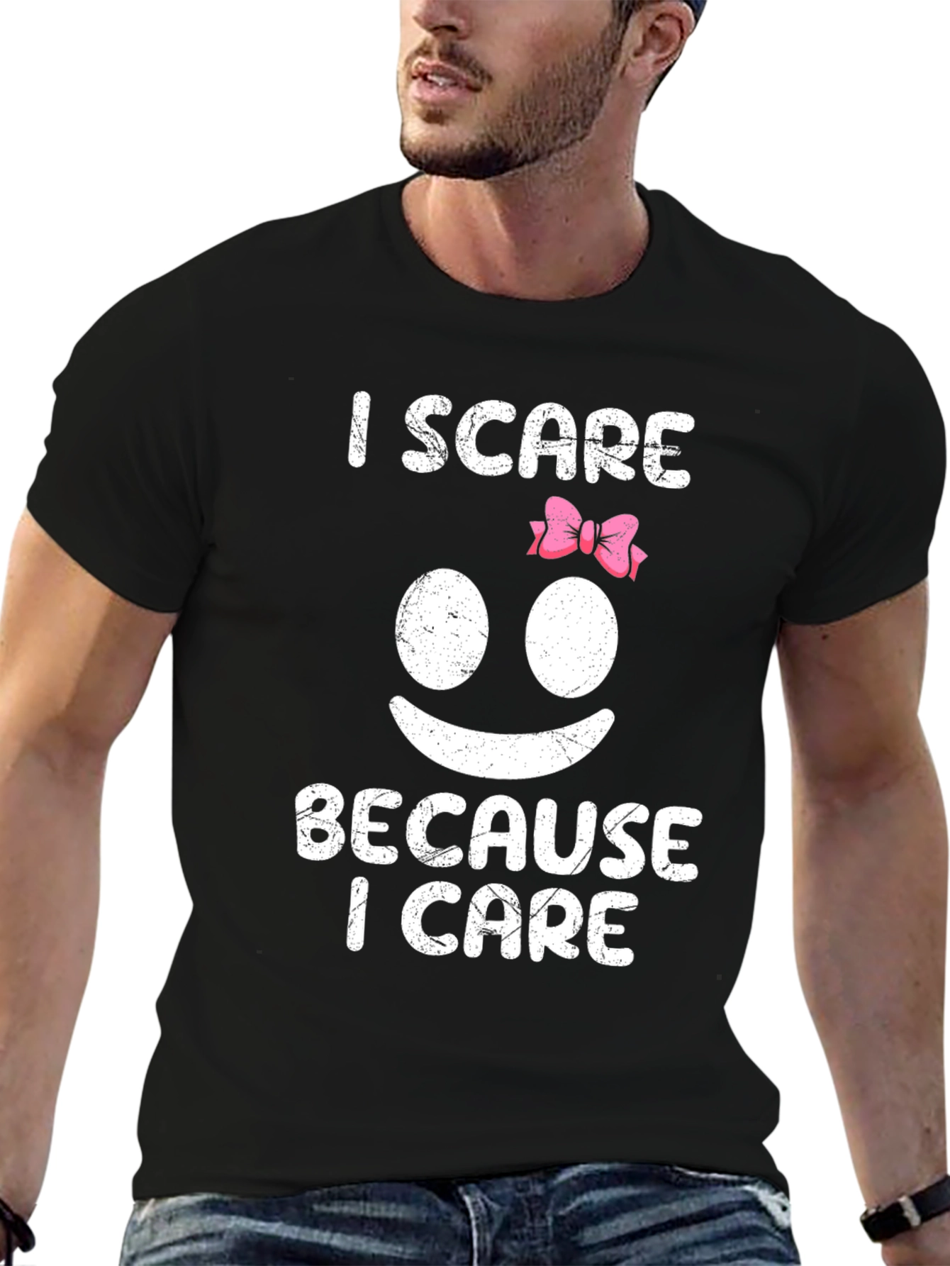 I Scare Because I Care Graphic T-Shirt