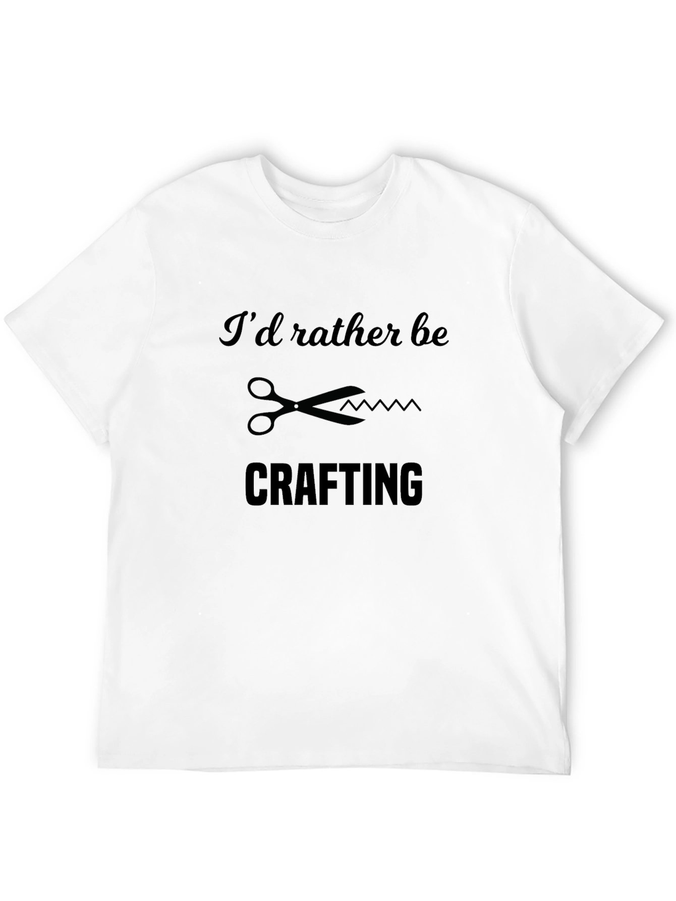 Crafting T-Shirt - Id Rather Be Crafting Tee