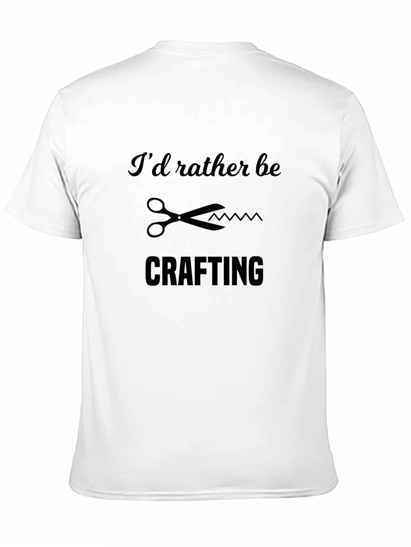 Crafting T-Shirt - Id Rather Be Crafting Tee