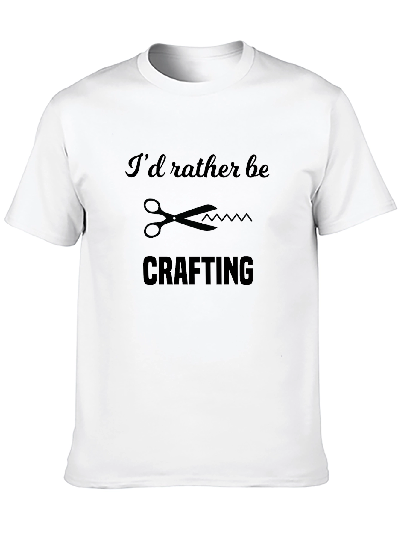 Crafting T-Shirt - Id Rather Be Crafting Tee