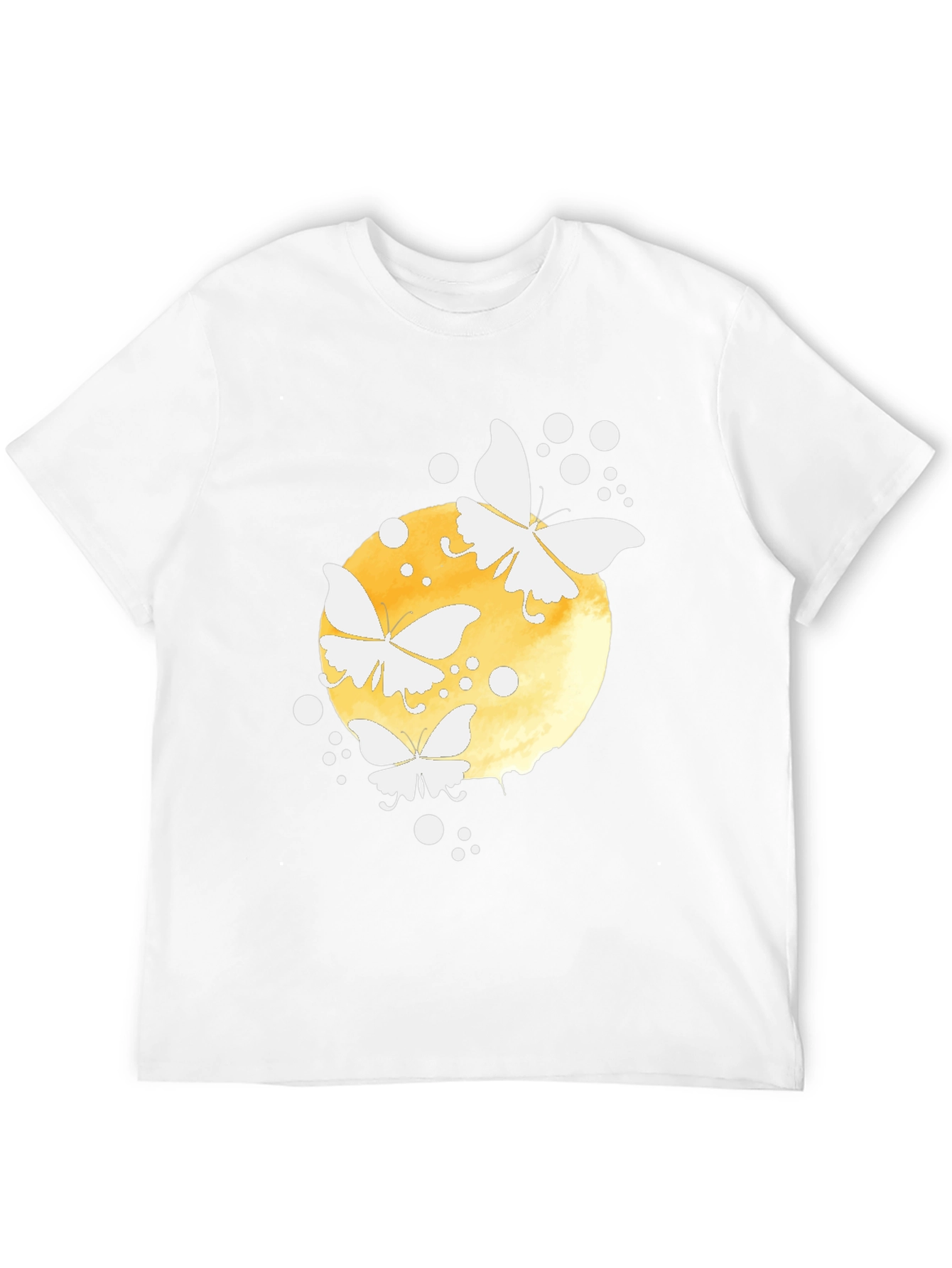 Butterfly Moon Graphic Tee - Black Cotton Blend