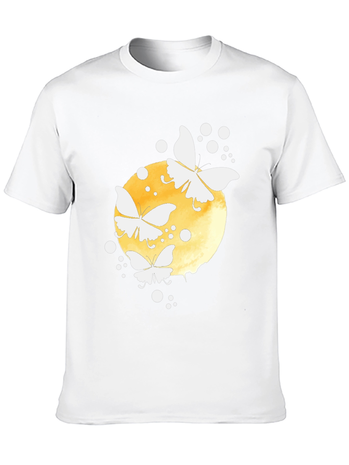 Butterfly Moon Graphic Tee - Black Cotton Blend