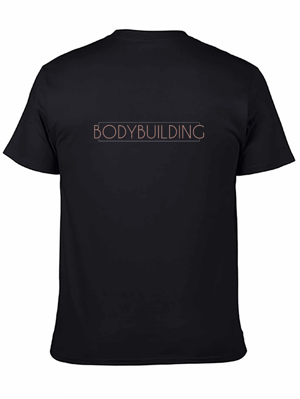 Bodybuilding Graphic Tee - Black Cotton T-Shirt