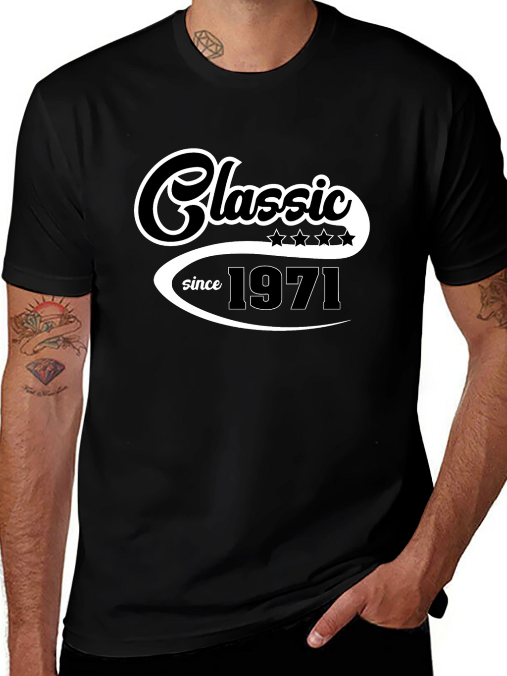 Classic Since 1971 Black T-Shirt